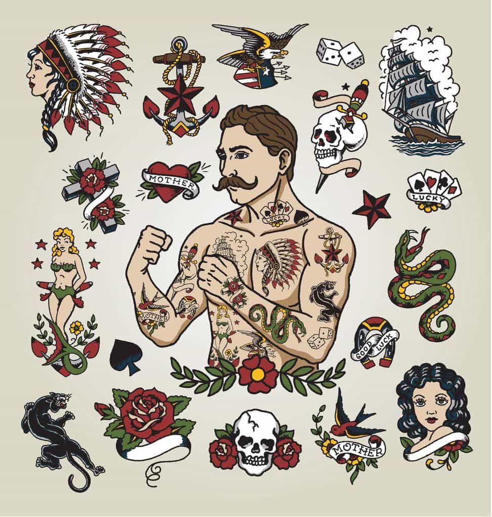 American Traditional Tattoos All You Should Know With Pictures  Sorry  Mom  Sorry Mom Shop