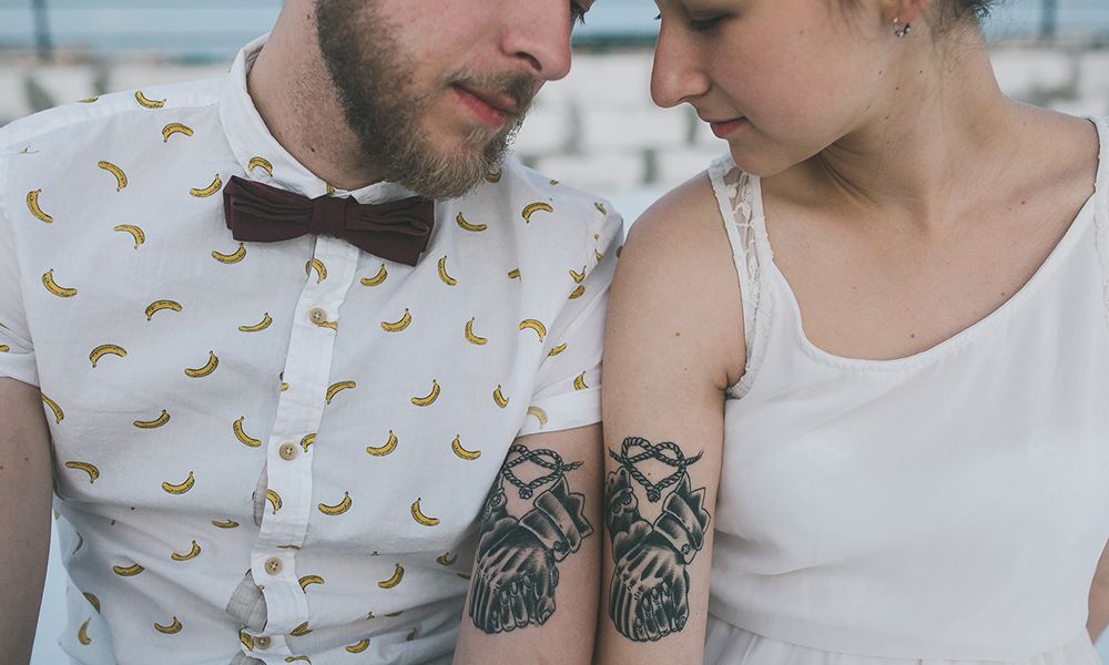 Couple Tattoos that will Make You Want to Get on Board the Love Train •  Tattoodo