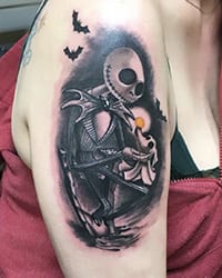 halloween tattoo halloween tattoo