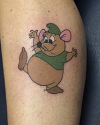 mouse cartoon tattoo