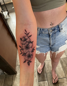 3 flowers tattoo
