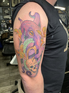 octopus arm tattoo