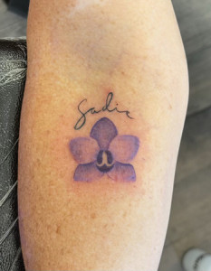 Hawaiian flower tattoo