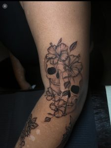 Flower Skull Tattoo